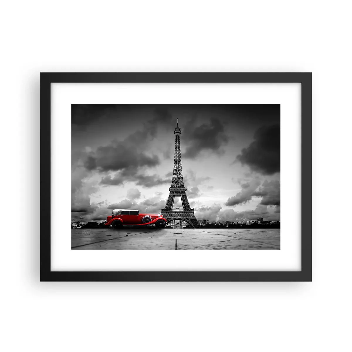 Poster in black frame - Not So Long Ago in Paris - 40x30 cm