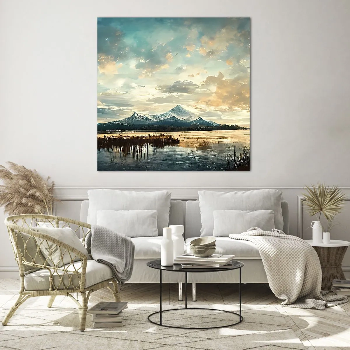 Glass picture - Under Heaven's Protection - 70x70 cm