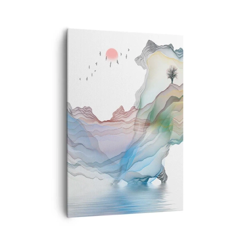 Canvas picture - Towards Crystal Mountains - 70x100 cm