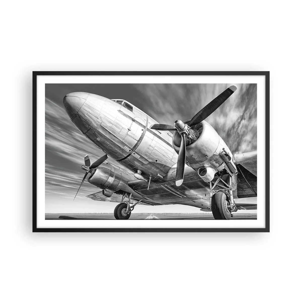 Poster in black frame - Always Ready to Fly - 91x61 cm