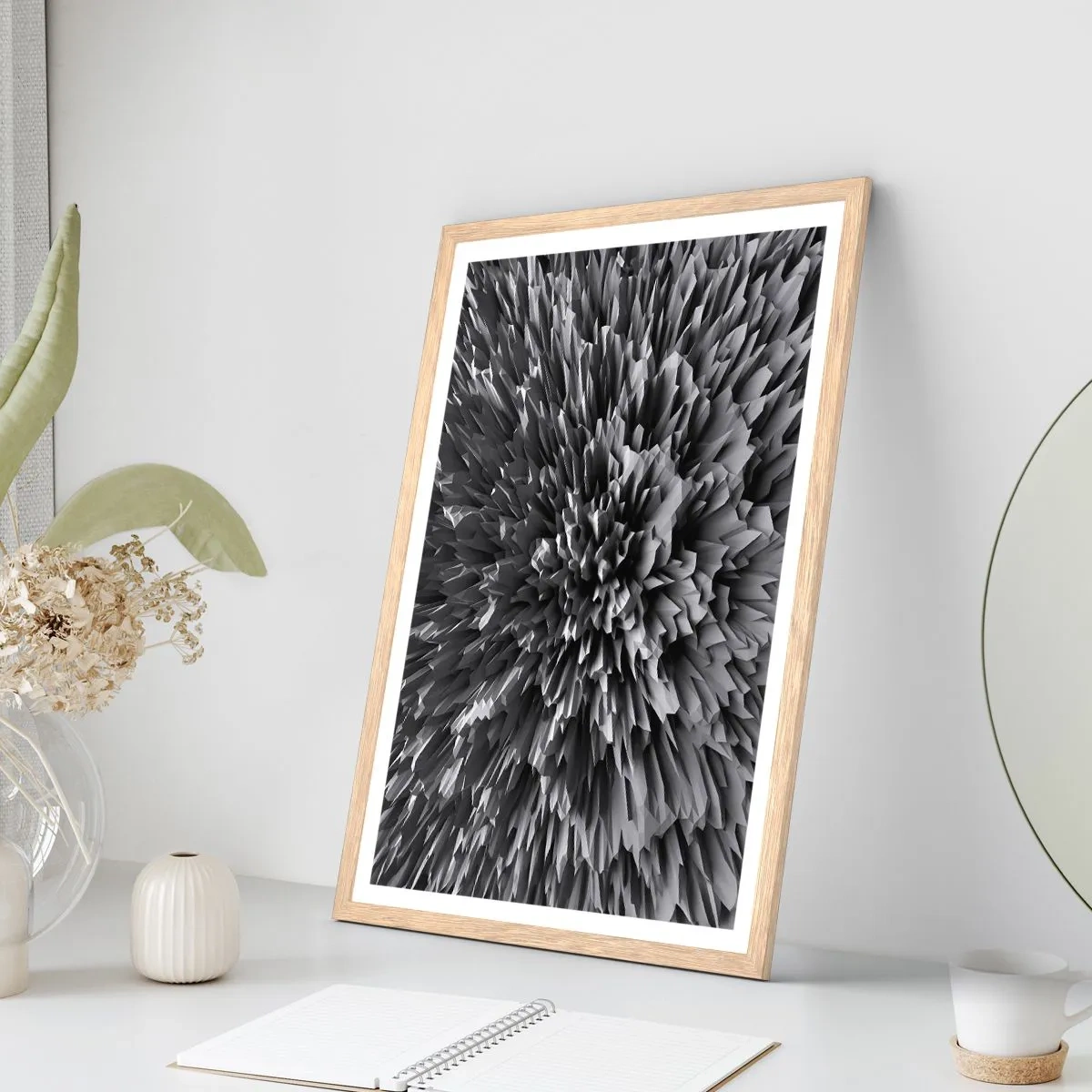 Poster in light oak frame - It Can's Be Any Sharper - 40x50 cm