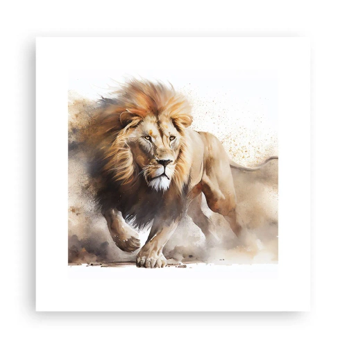 Poster - King is on the Move - 30x30 cm