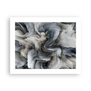 Poster - Stone and Flower - 50x40 cm