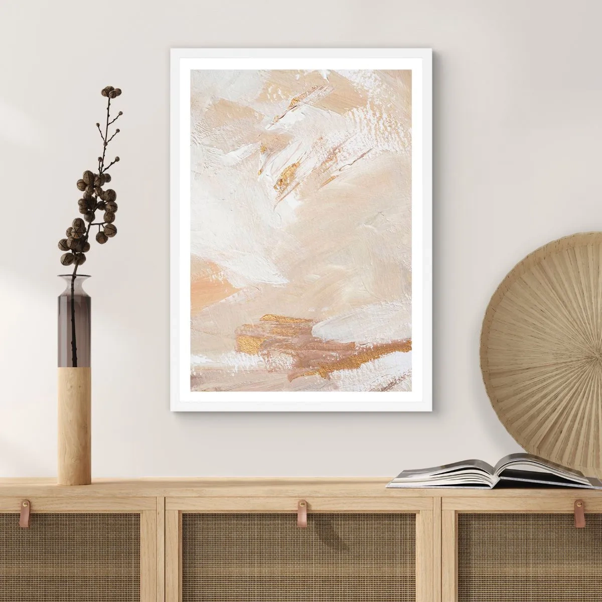 Poster in white frmae - Pastel Composition - 70x100 cm
