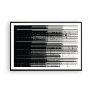 Poster in black frame - Waves and Vibrations - 91x61 cm
