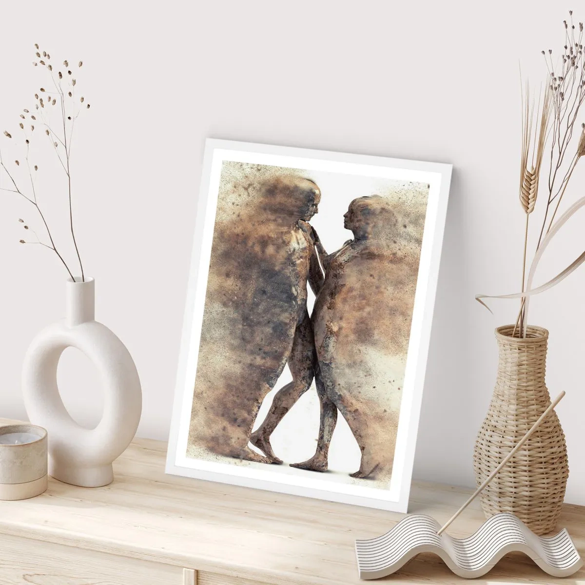 Poster in white frmae - From Dust They Rose to Love - 61x91 cm