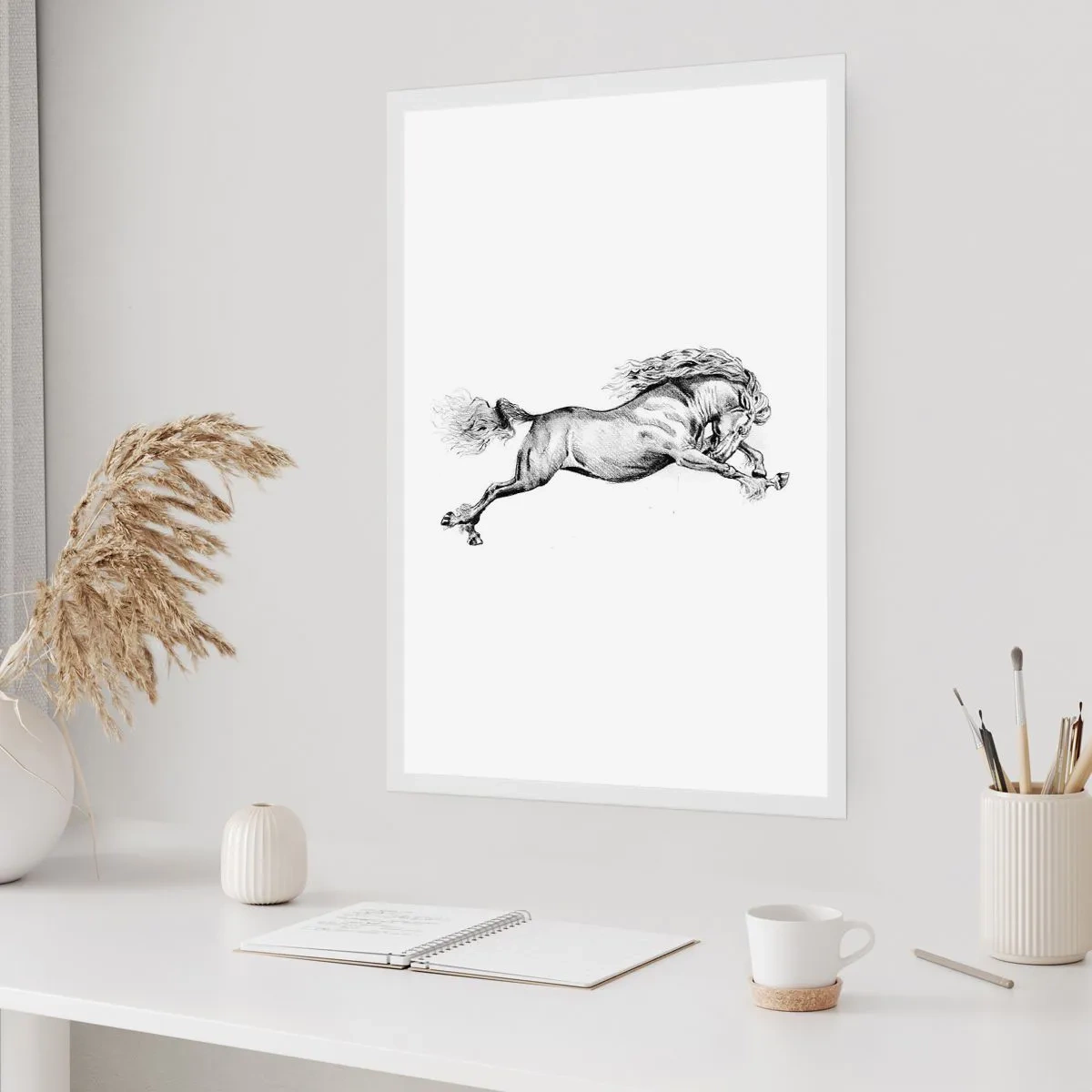 Poster - Stopped at a Gallop - 50x70 cm