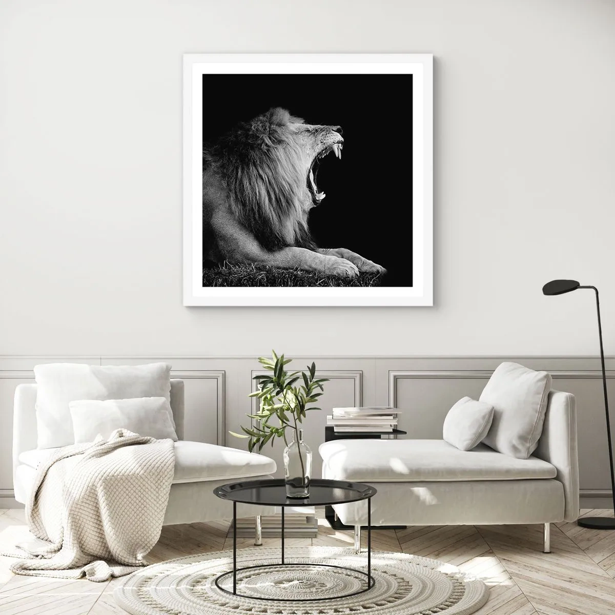 Poster in white frmae - Without Any Doubt - 30x30 cm