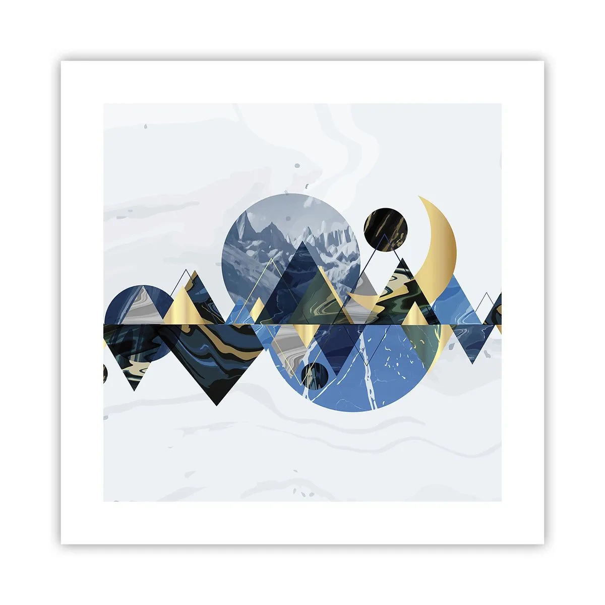 Poster - Geometrical Landscape - 40x40 cm