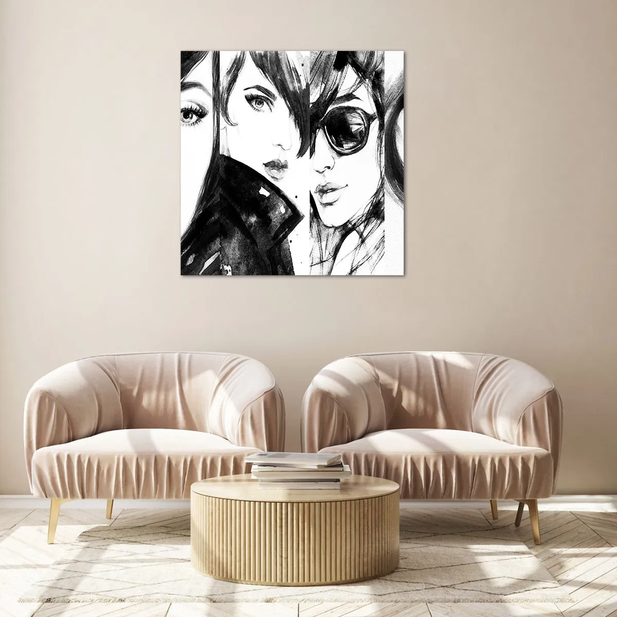 Glass picture - Beauty Multiplied - 30x30 cm