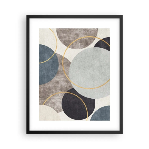 Poster in black frame - Wheel after Wheel - 40x50 cm