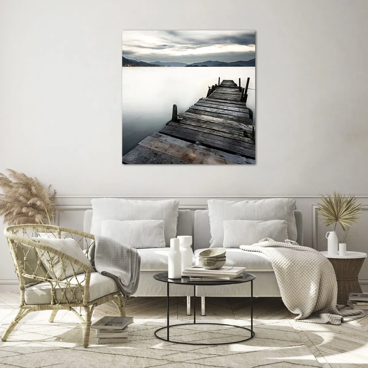 Glass picture - Submerging in Tranquility - 30x30 cm