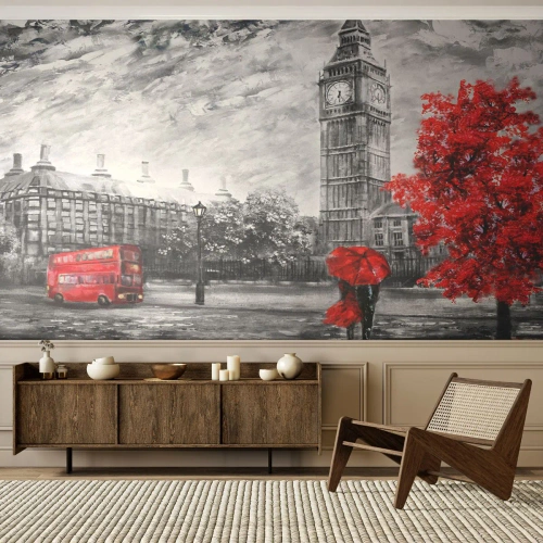 Photo Wallpaper Premium Sand - Exciting Day - City, London, Architecture - 250x175 cm