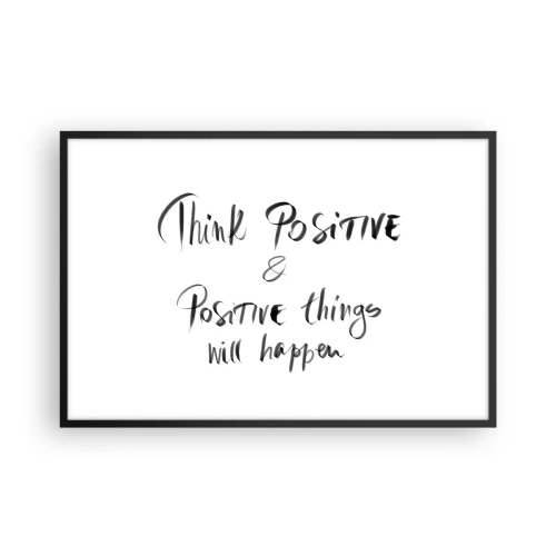 Poster in black frame - How to Live? - 91x61 cm