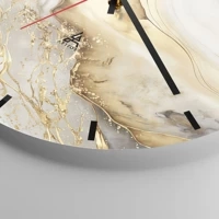 Clock face with lines