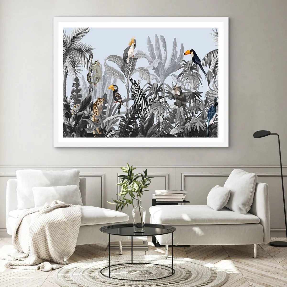 Poster in white frmae - African Fairy Tale - 50x40 cm