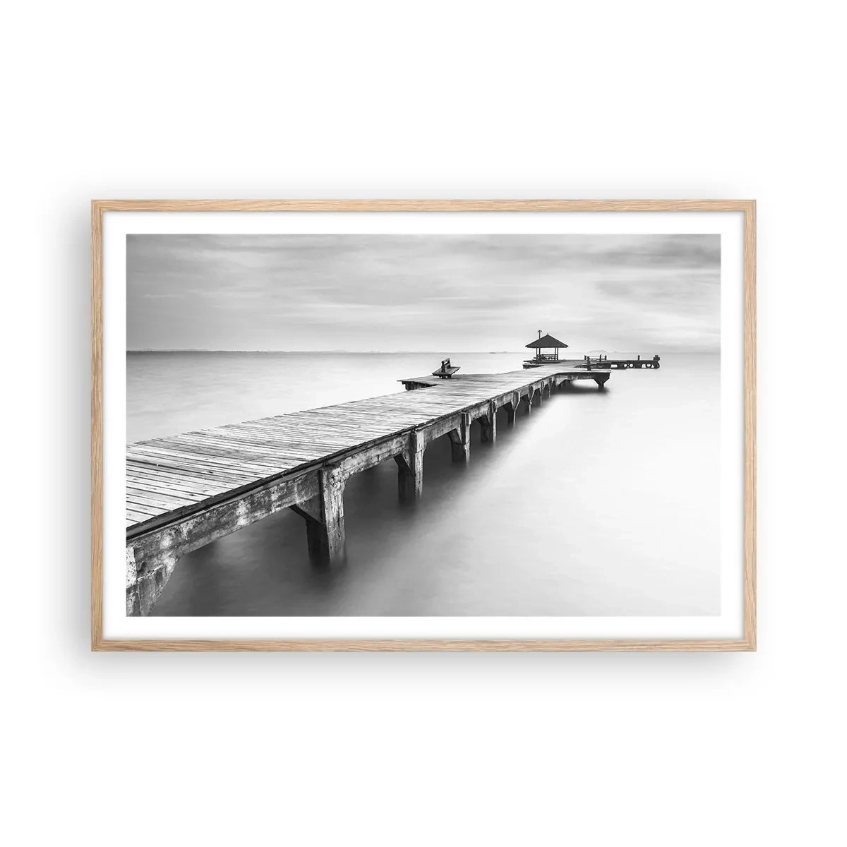 Poster in light oak frame - Into the Distance - 91x61 cm