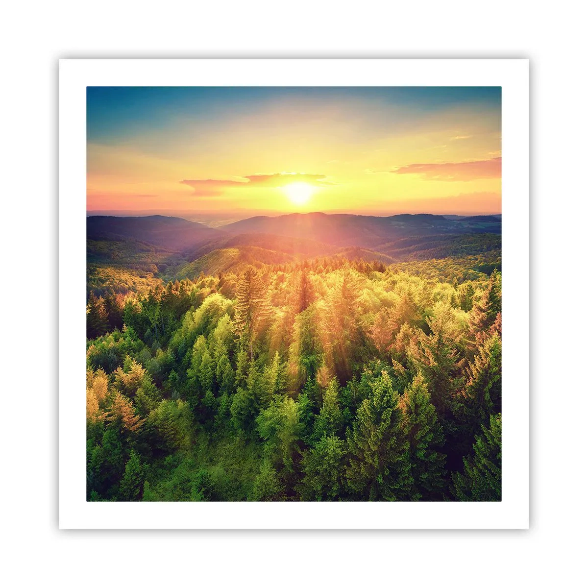 Poster - Peaks and Summits - 60x60 cm