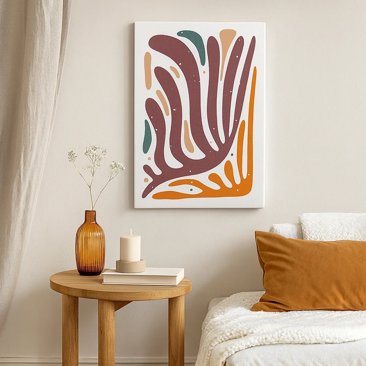 Canvas picture - Radiant Organic Composition - 50x70 cm