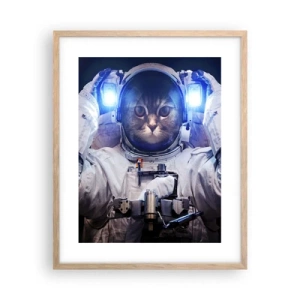 Poster in light oak frame - Houston, You've Got a Problem - 40x50 cm