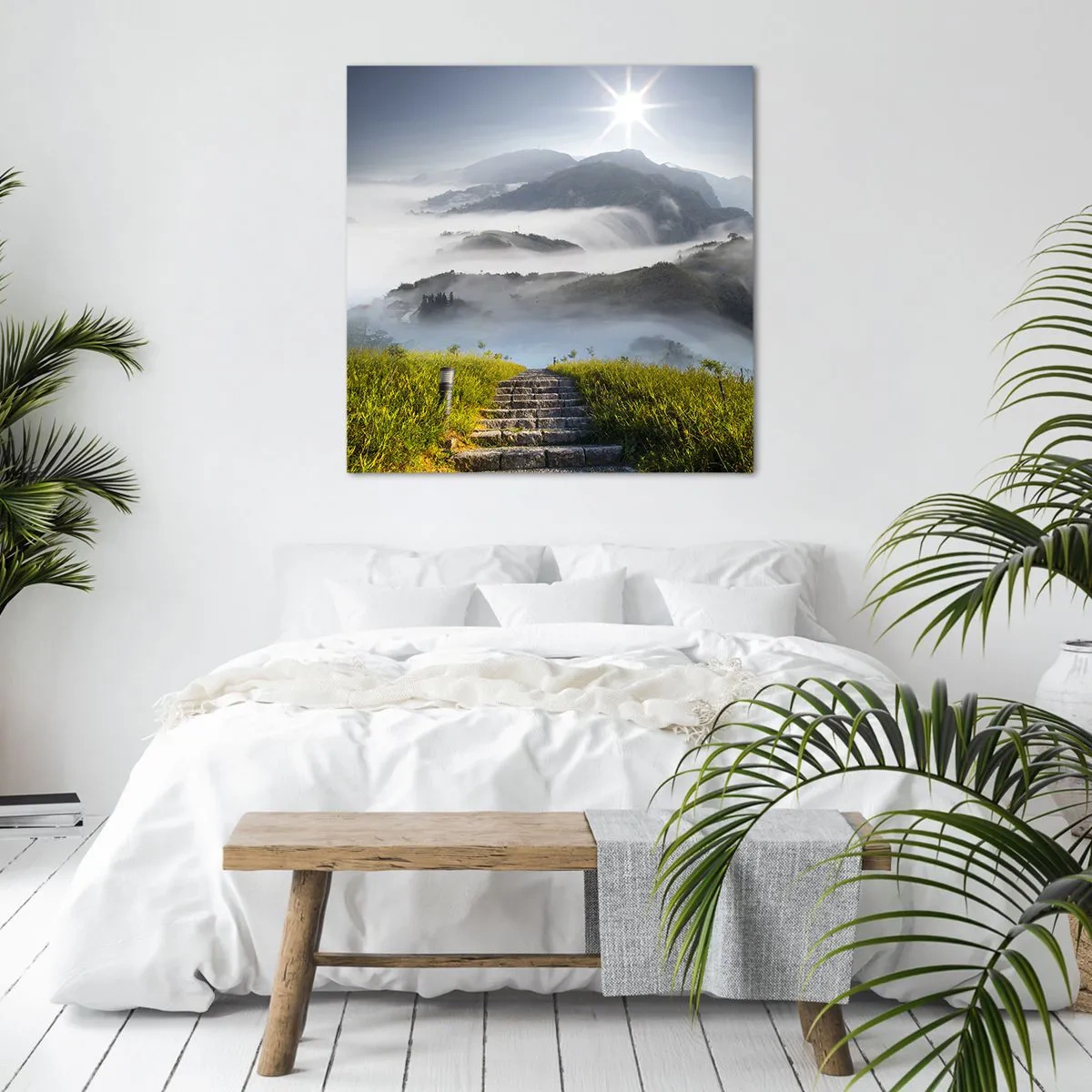 Canvas picture - Upwards towards the Clouds - 70x70 cm