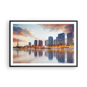 Poster in black frame - Monumental Peace of Paris - 91x61 cm