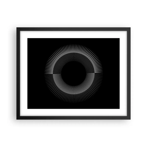 Poster in black frame - Black Sun - 50x40 cm