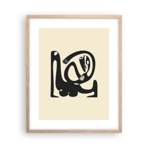Poster in light oak frame - Almost Picasso - 40x50 cm
