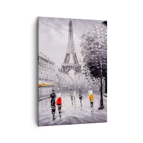 Canvas picture - Parisian Walk - 50x70 cm