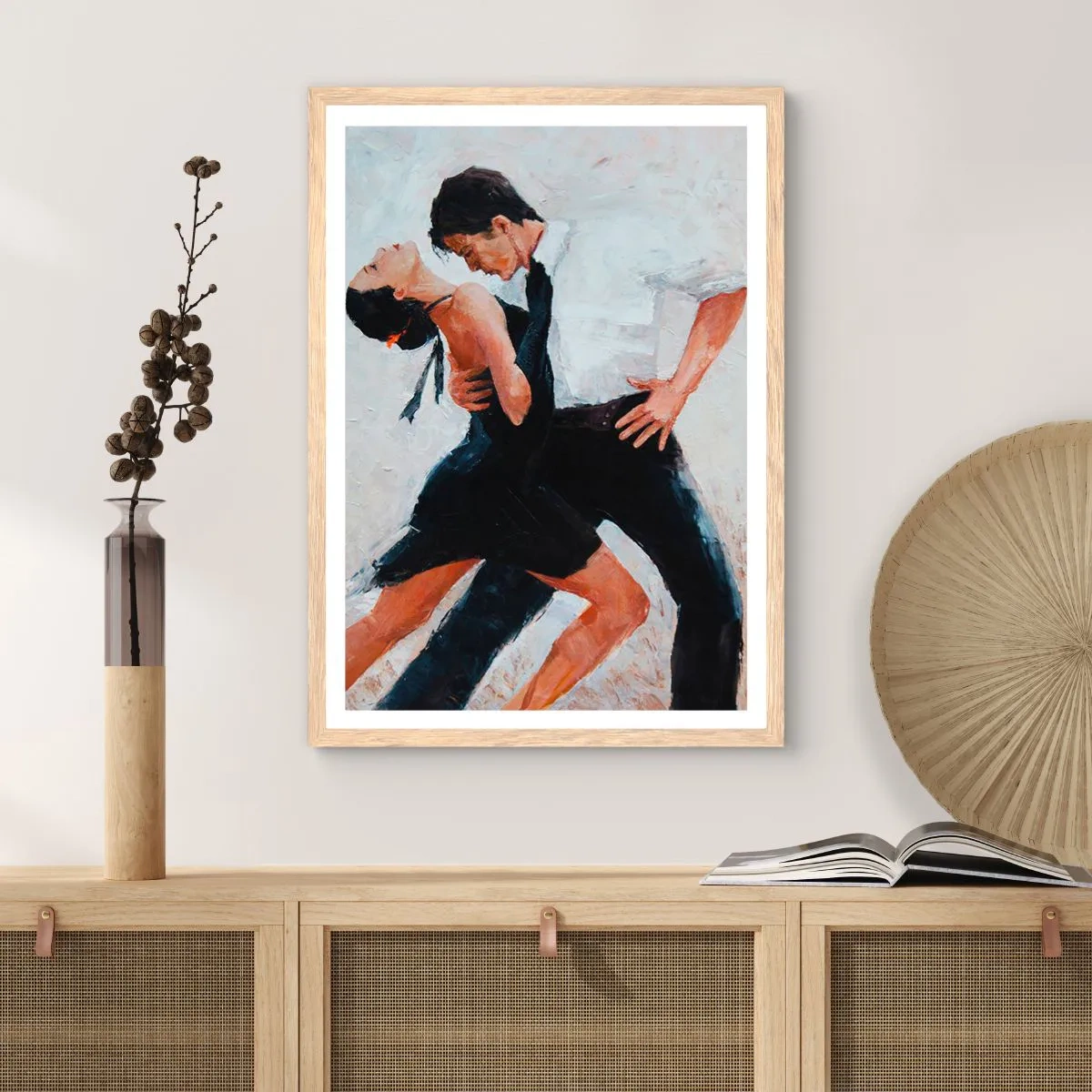 Poster in light oak frame - Tango of My Dreams - 61x91 cm