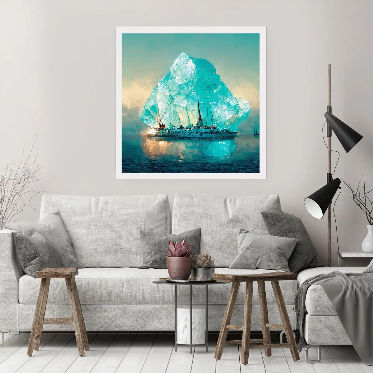 Poster - Arctic Diamond - 50x50 cm