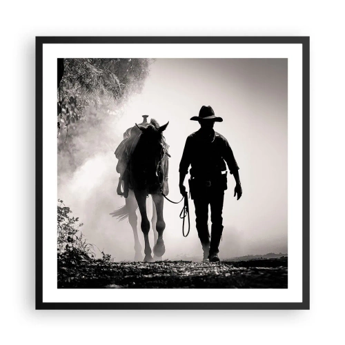Poster in black frame - Texan Morning - 60x60 cm