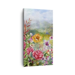 Canvas picture - Garden which Went Crazy - 45x80 cm
