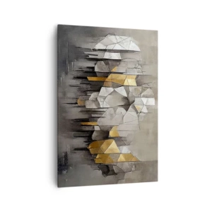 Canvas picture - Composition of Ice and Light - 70x100 cm