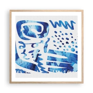 Poster in light oak frame - Return to the Roots - 60x60 cm