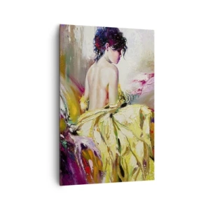 Canvas picture - Graceful in Yellow - 80x120 cm