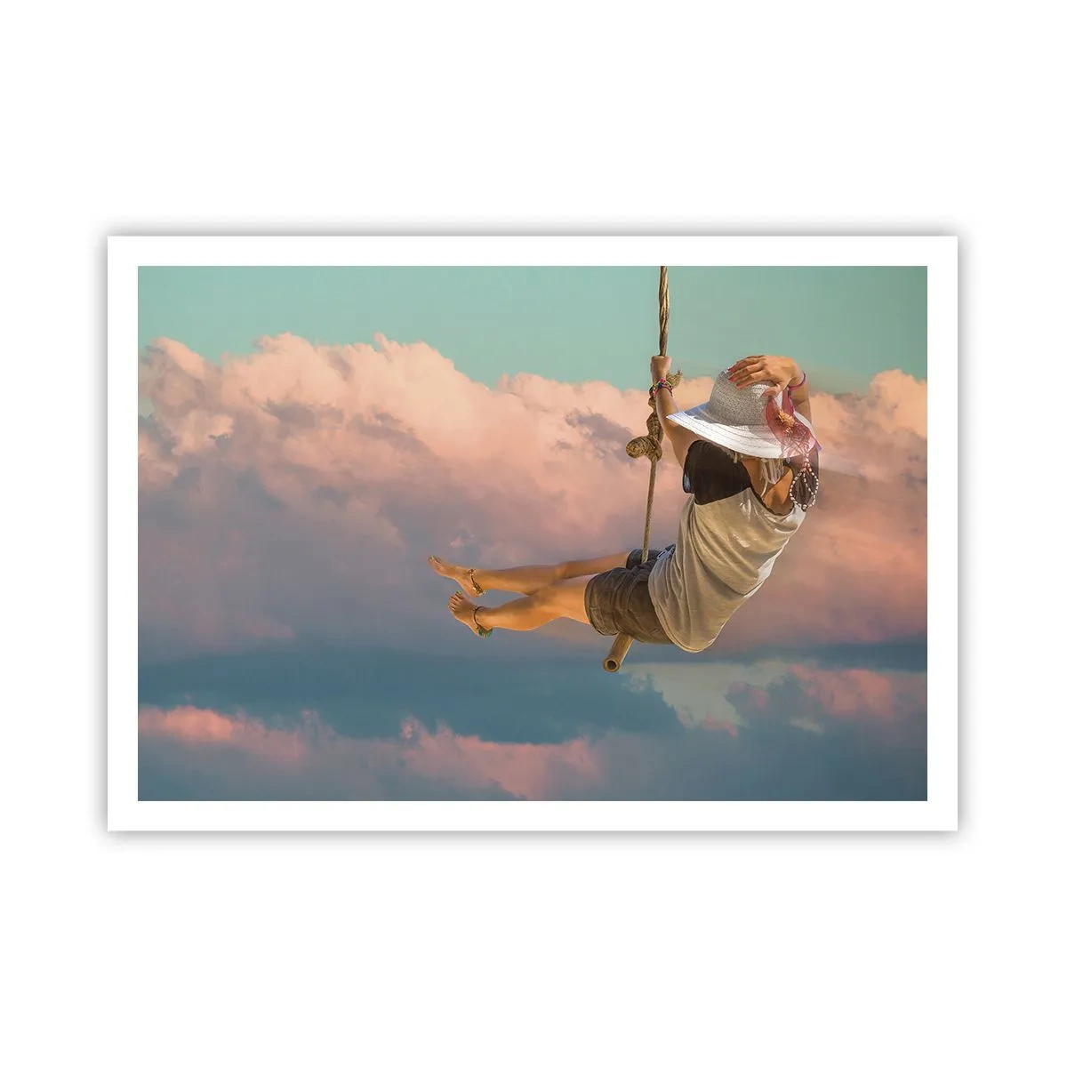Poster - Fun in the Clouds - 100x70 cm