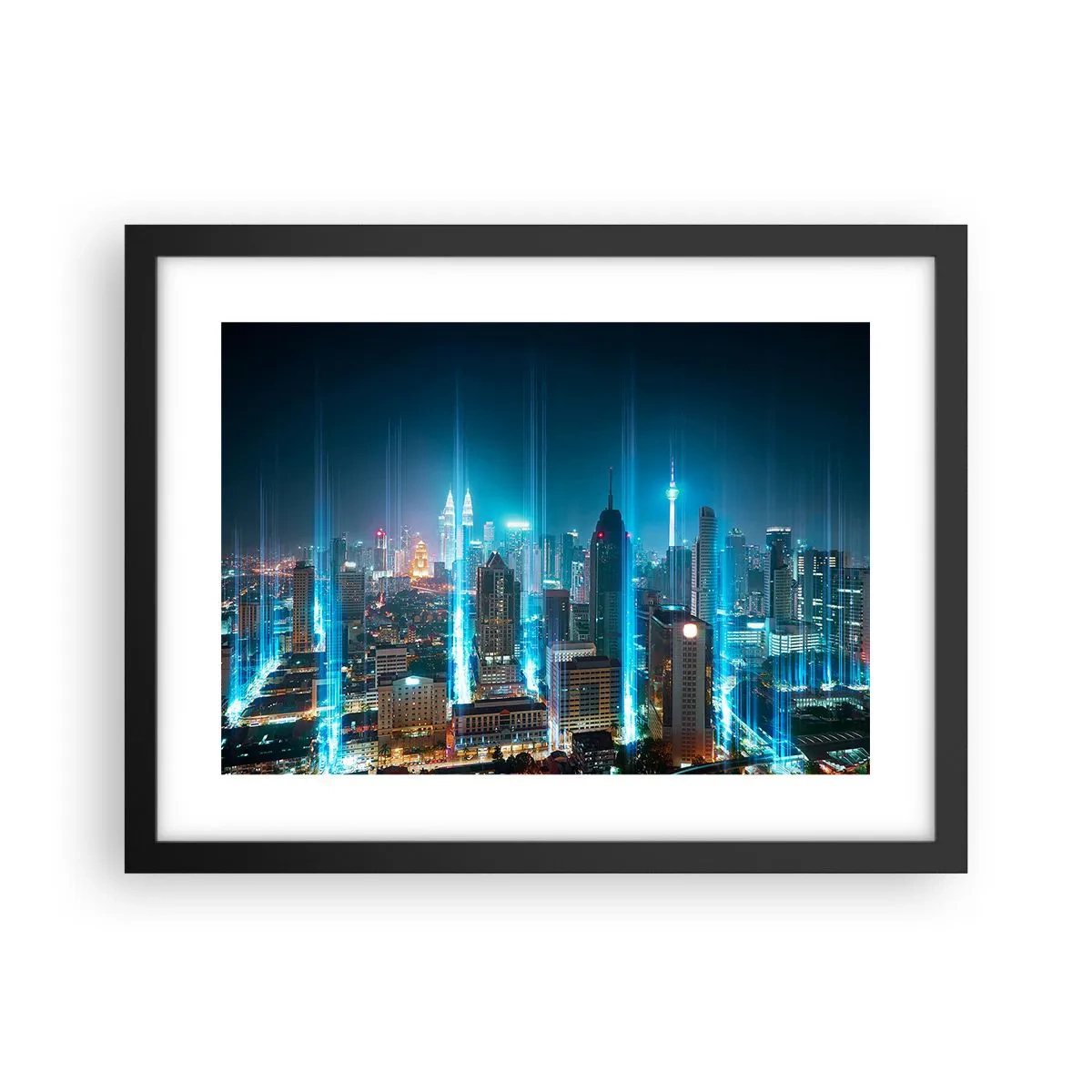 Poster in black frame - Berlin Lights - 40x30 cm