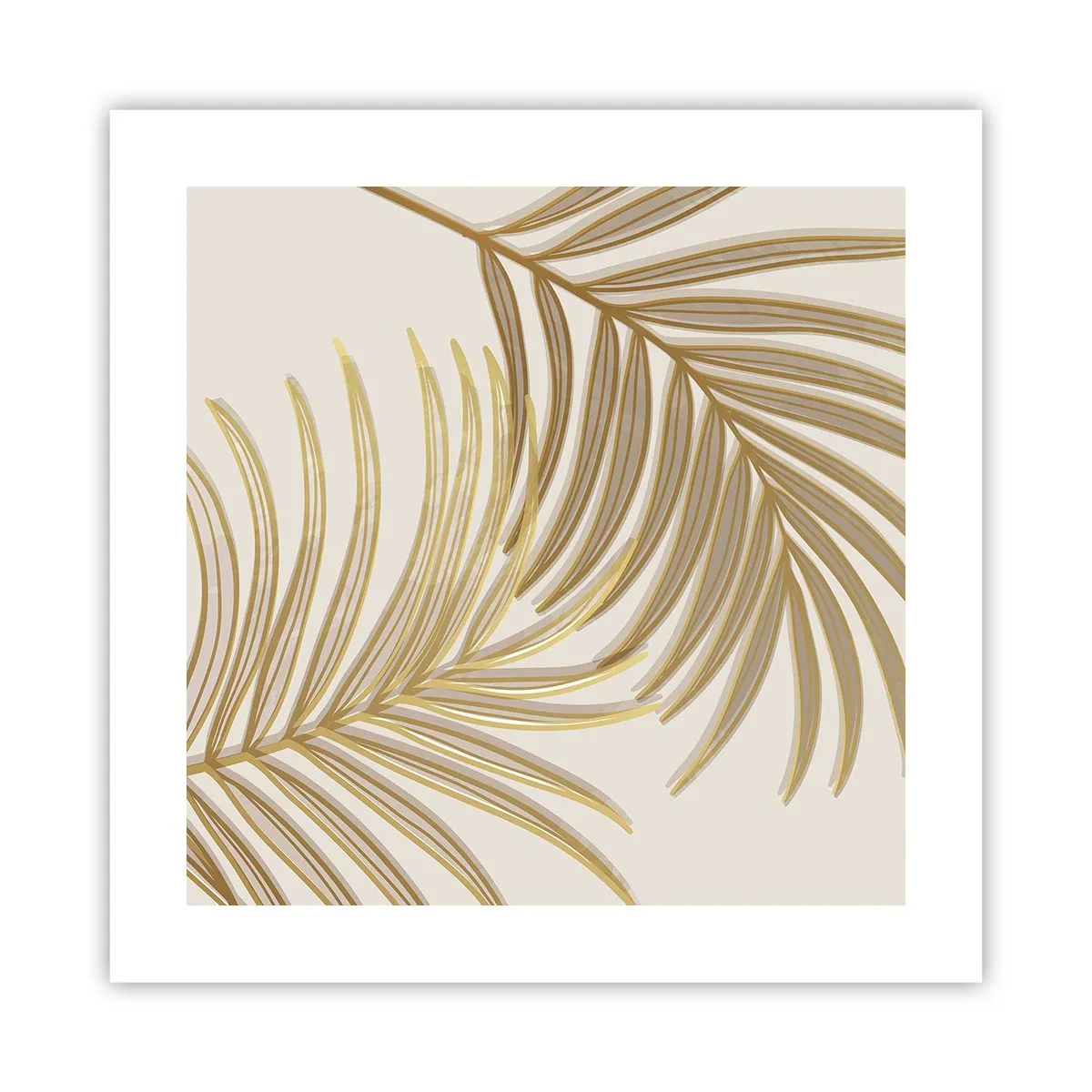 Poster - Golden Palm! - 40x40 cm