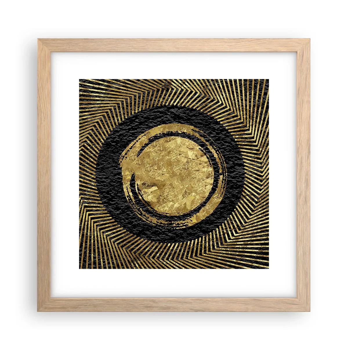 Poster in light oak frame - Composition Glamour - 30x30 cm