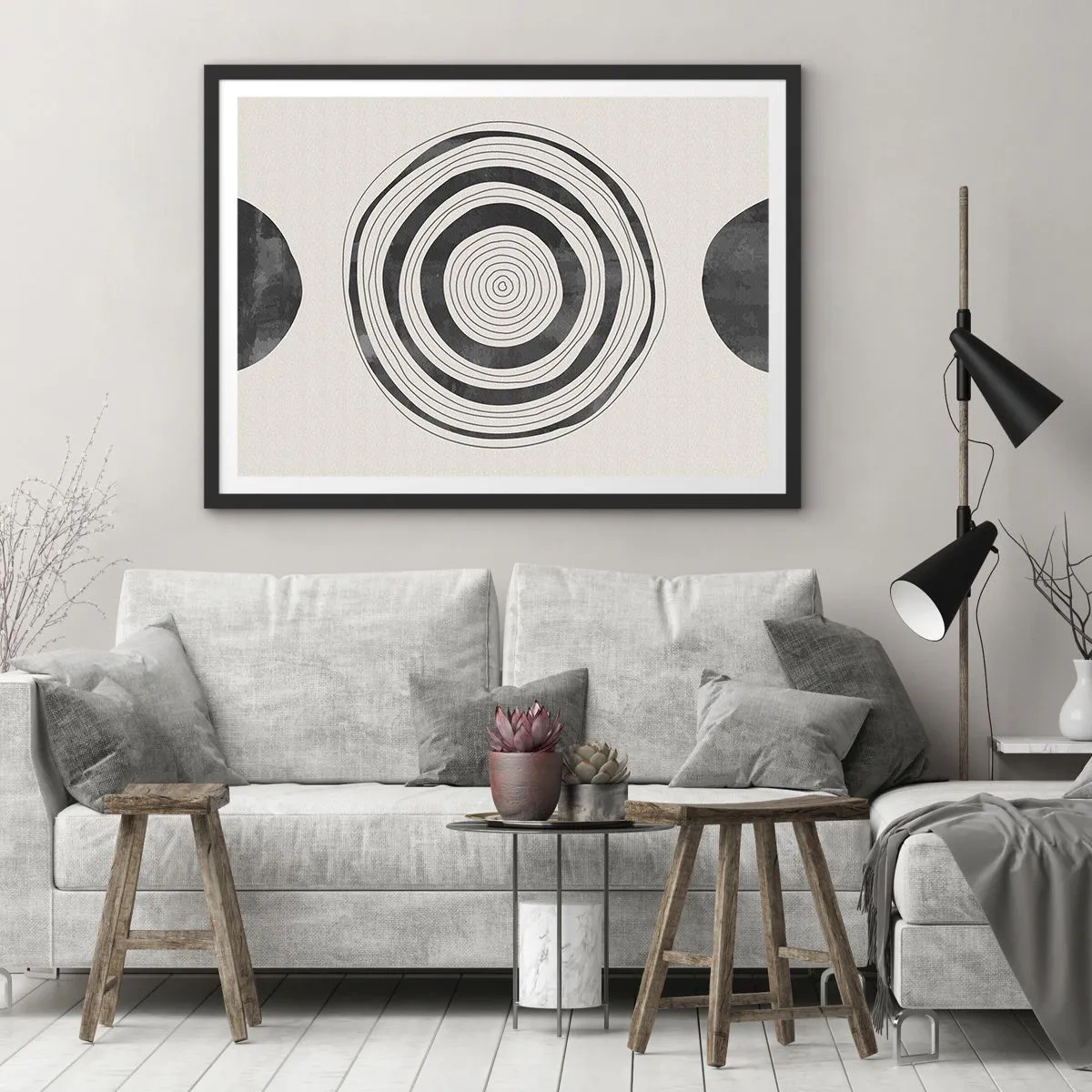 Poster in black frame - Important What's in Between - 91x61 cm