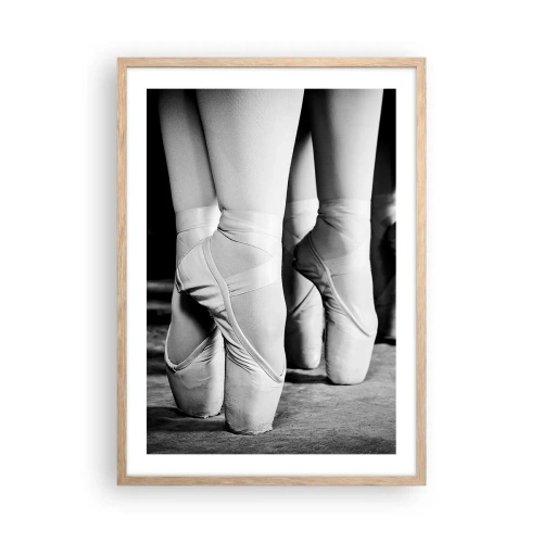 Poster in light oak frame - Together, Lightly - 50x70 cm