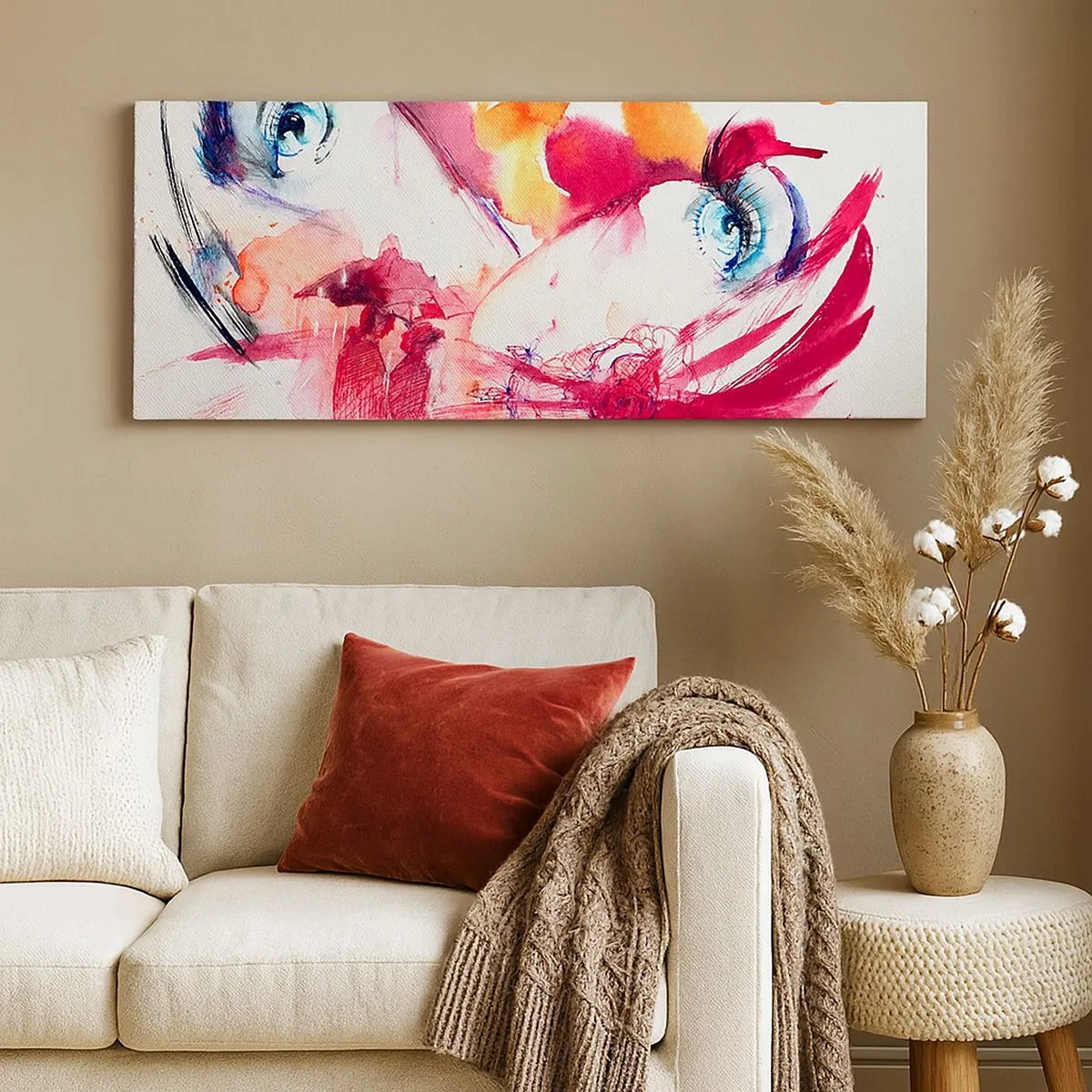 Canvas picture - In Close-up the World Is Blooming  - 100x40 cm