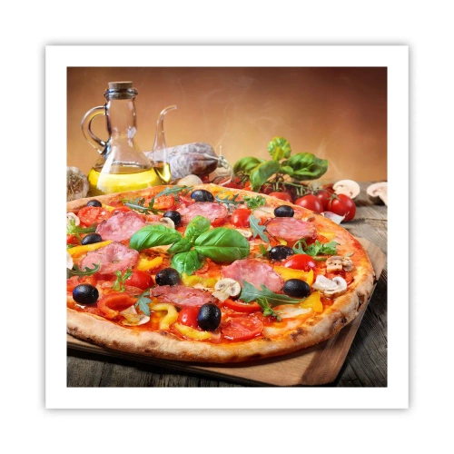 Poster - With a Real Italian Flavouring - 60x60 cm