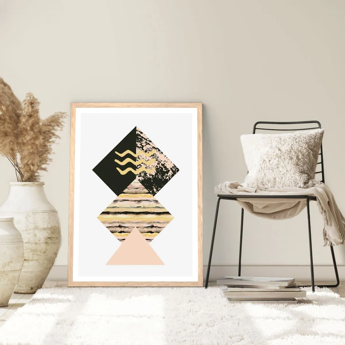 Poster in light oak frame - Not So Straightforward - 61x91 cm