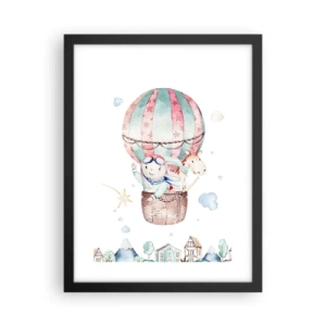 Poster in black frame - We Will Be Back Soon! - 30x40 cm