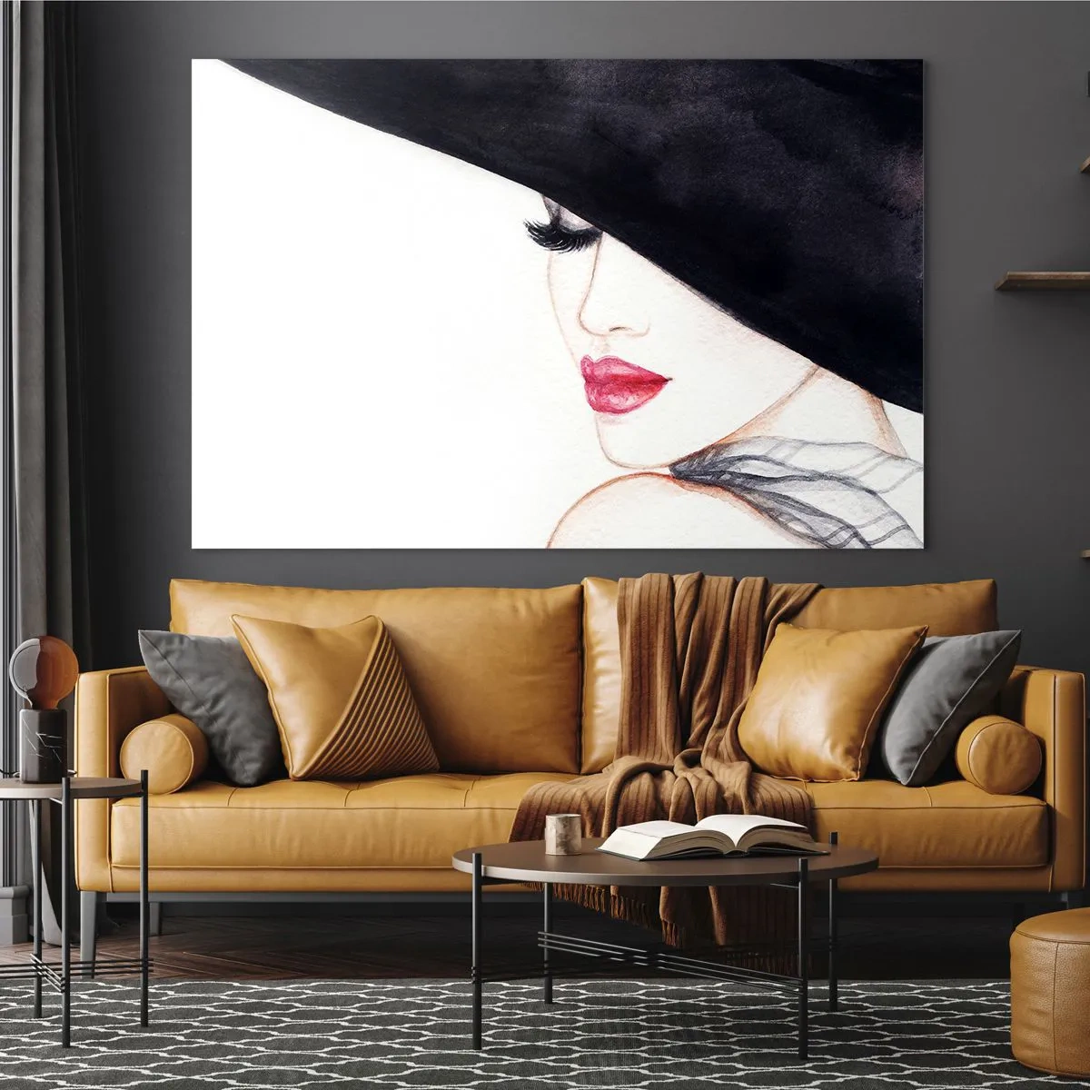Glass picture - Elegance and Sensuality - 120x80 cm