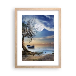 Poster in light oak frame - Is this the Beginning or the End? - 30x40 cm