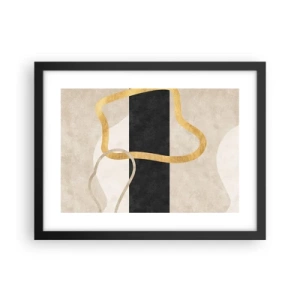 Poster in black frame - Shapes in Loops - 40x30 cm