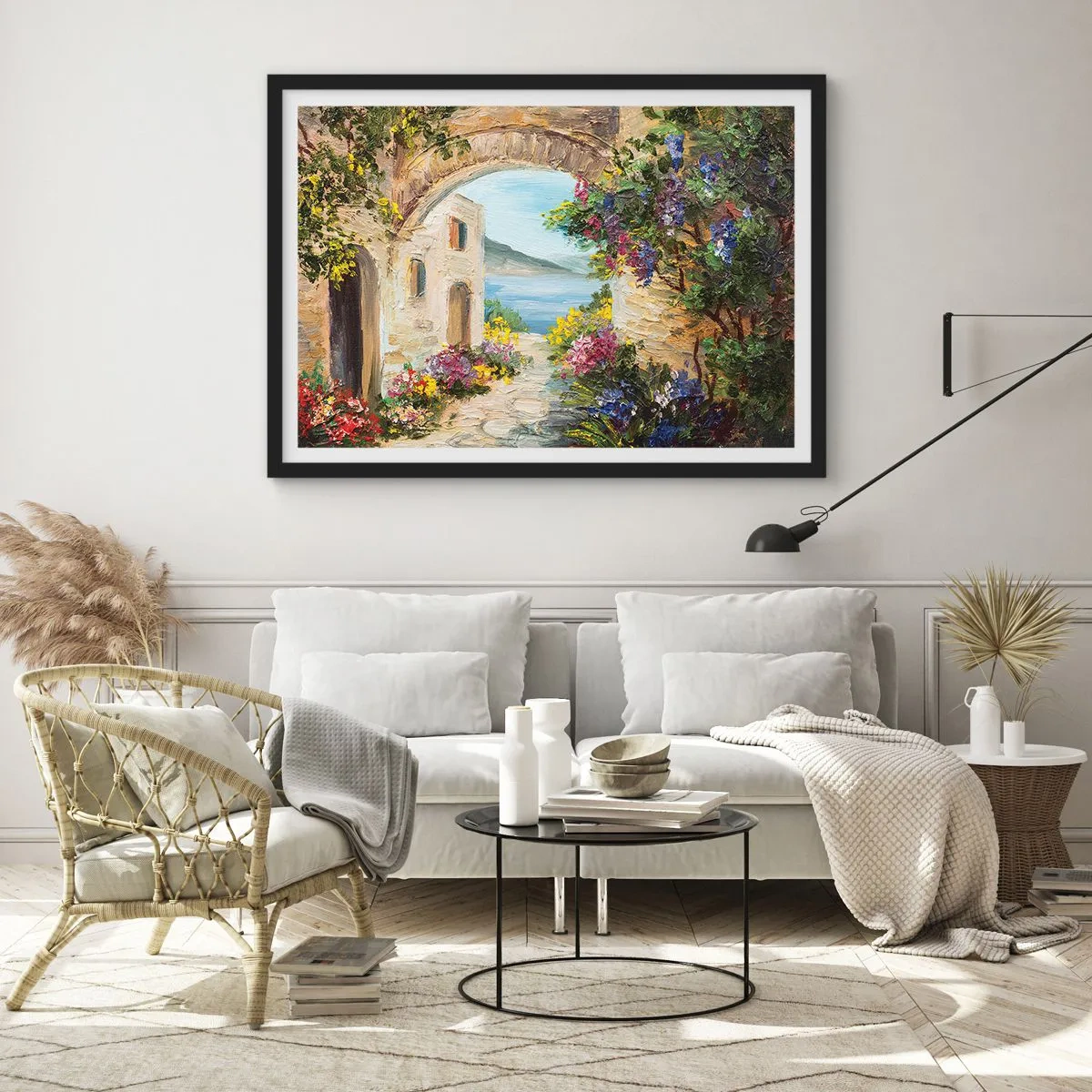 Poster in black frame - Charm of a Sea Province - 100x70 cm